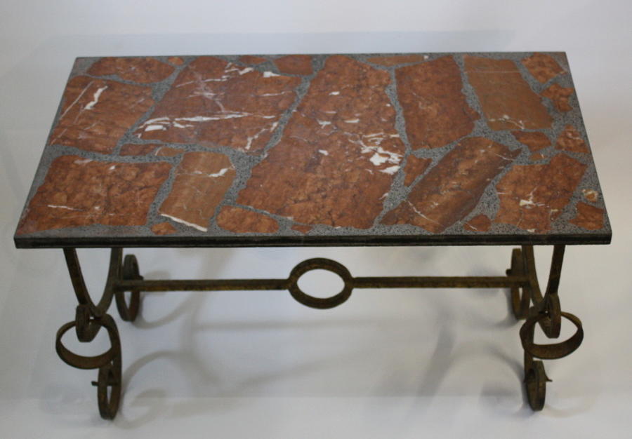 Spanish Coffee Table with Marble Top