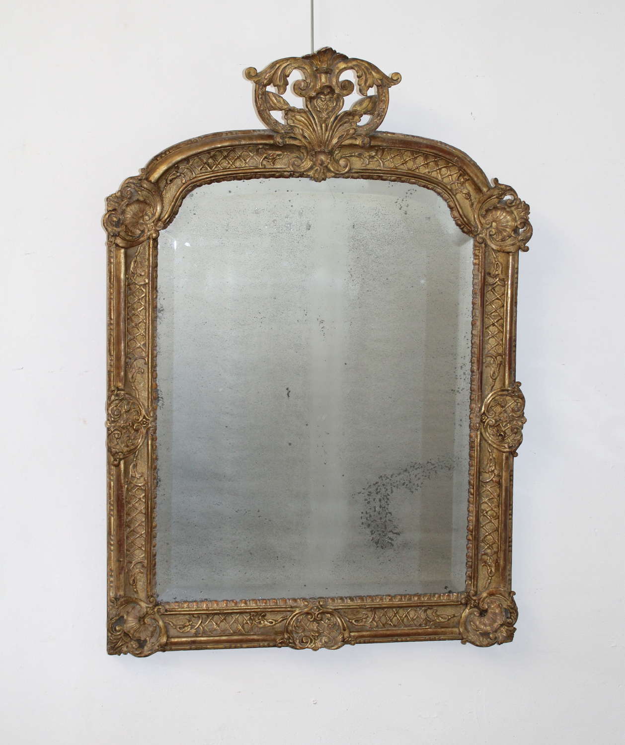 18th century French decorative giltwood mirror