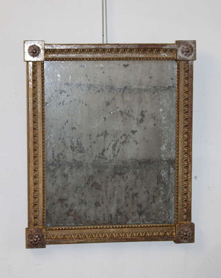Small 18th century French carved mirror