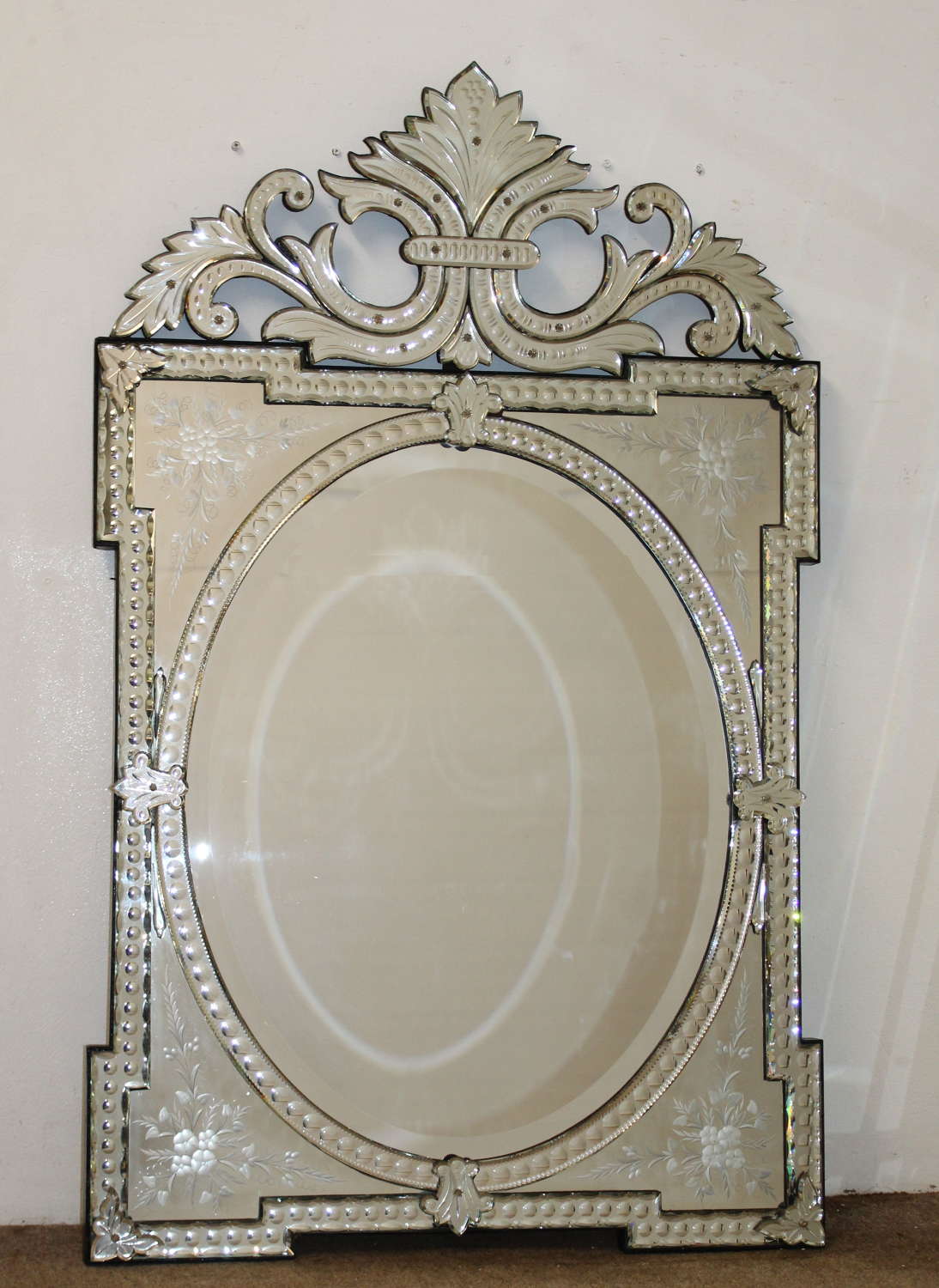 Antique decorative Venetian mirror