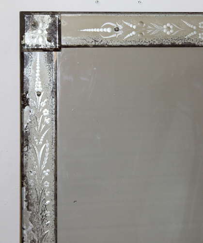 Pair 1900s Venetian mirrors