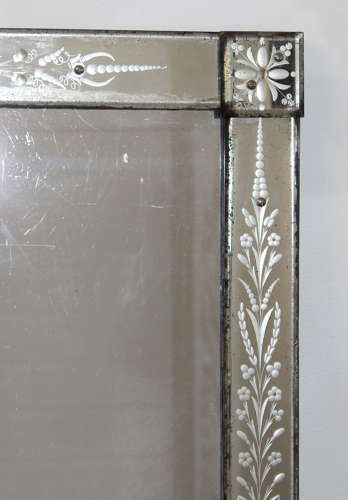 Pair 1900s Venetian mirrors