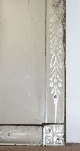 Pair 1900s Venetian mirrors