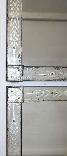 Pair 1900s Venetian mirrors