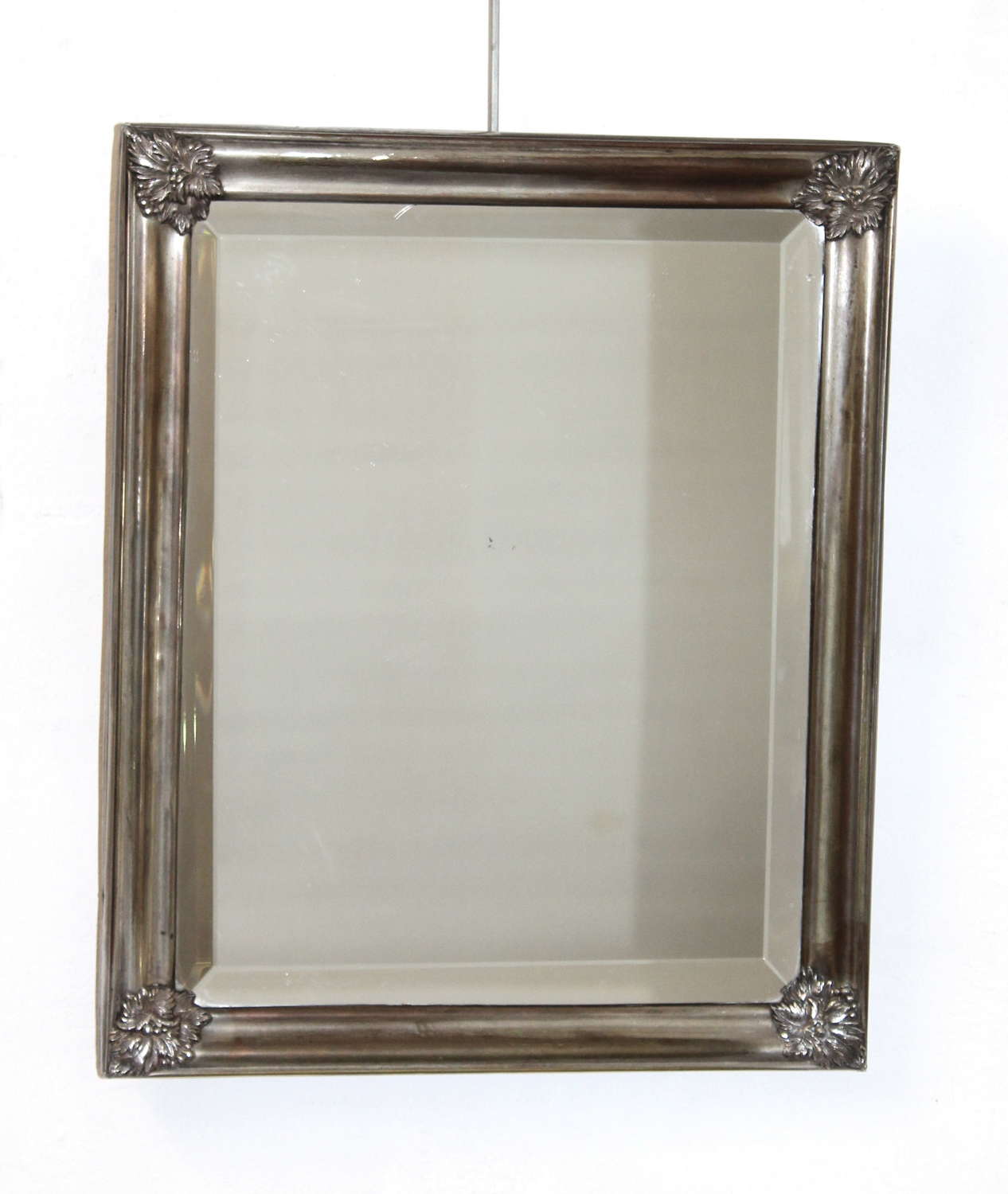 Small antique French table top mirror