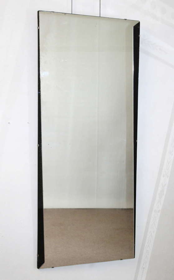 Asymetric Vintage Spanish mirror with black borders