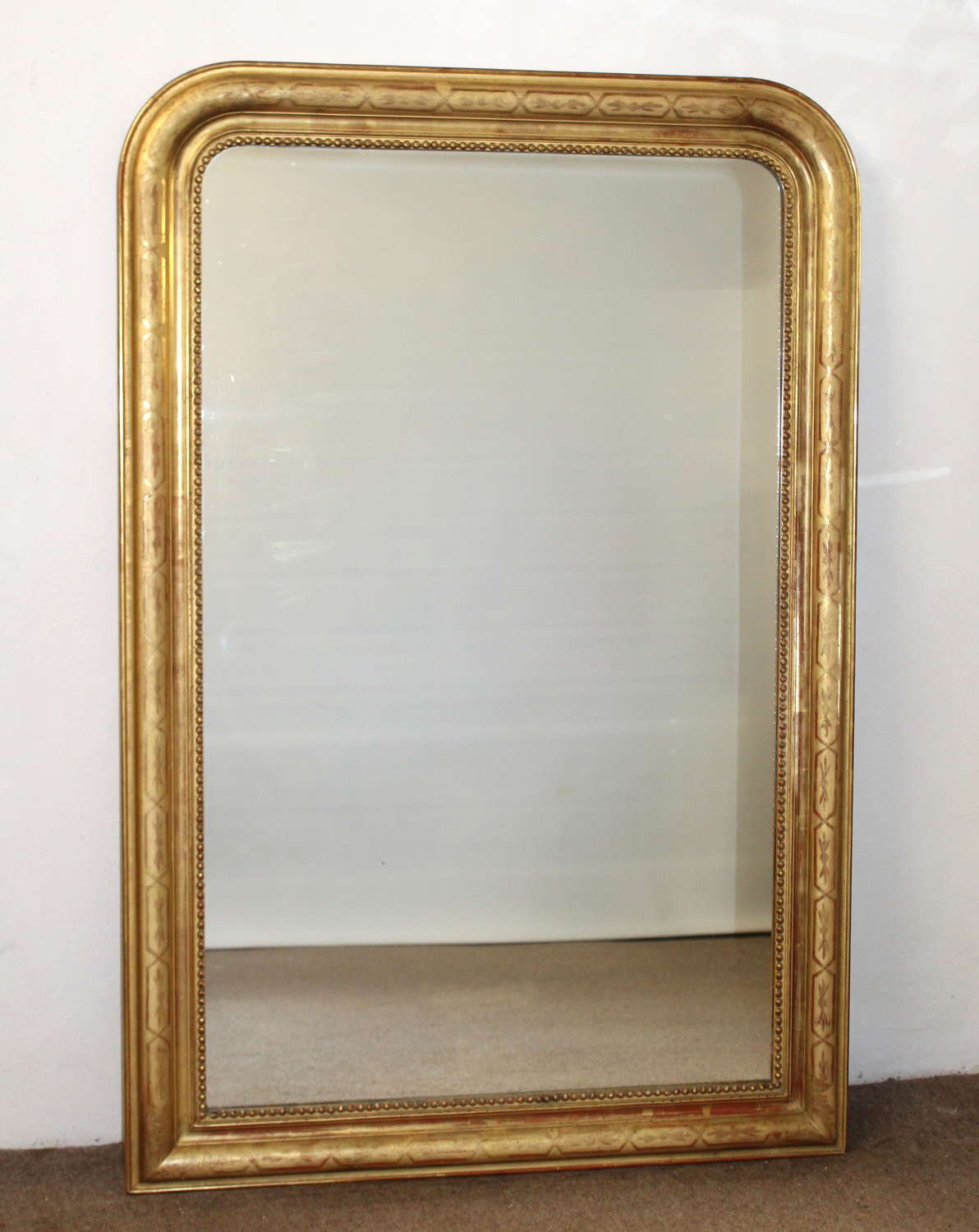 Classic antique French archtop mirror