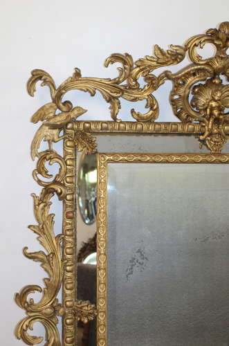 Spectacular large 18th century antique French mirror