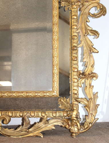 Spectacular large 18th century antique French mirror