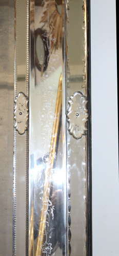 Exceptional rare large antique cushioned Venetian mirror