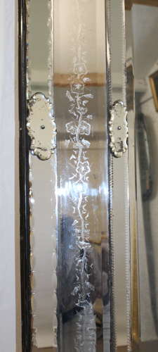 Exceptional rare large antique cushioned Venetian mirror