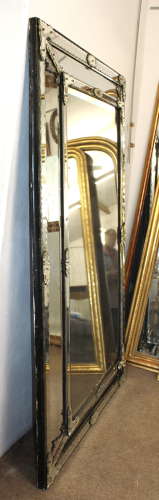 Exceptional rare large antique cushioned Venetian mirror