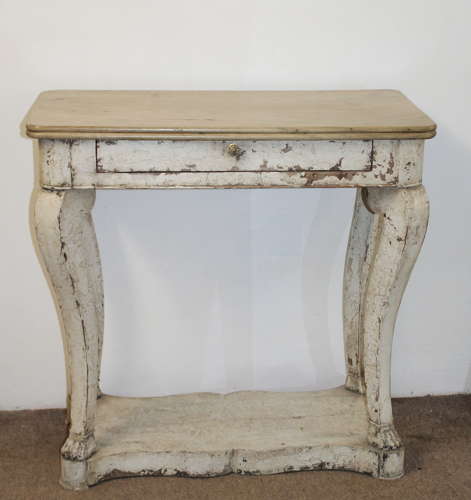 Antique painted French side table