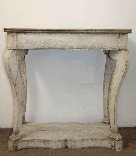 Antique painted French side table