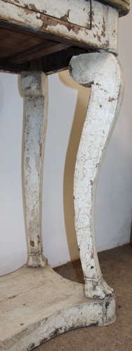 Antique painted French side table