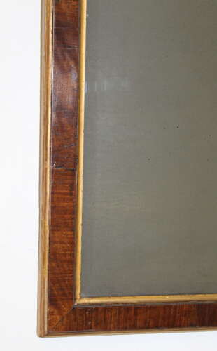 Antique Queen Anne style rosewood pier mirror