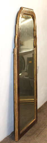 Antique Queen Anne style rosewood pier mirror
