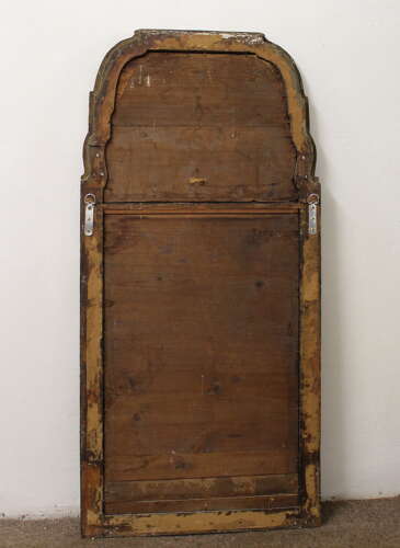 Antique Queen Anne style rosewood pier mirror