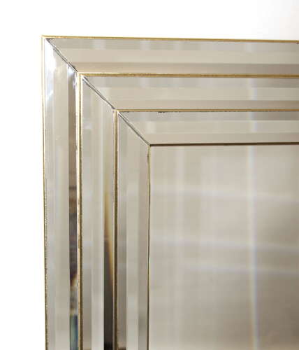 Vintage French Art Deco Hollywood style mirror