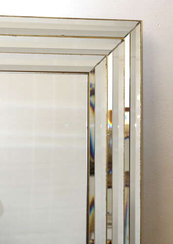 Vintage French Art Deco Hollywood style mirror