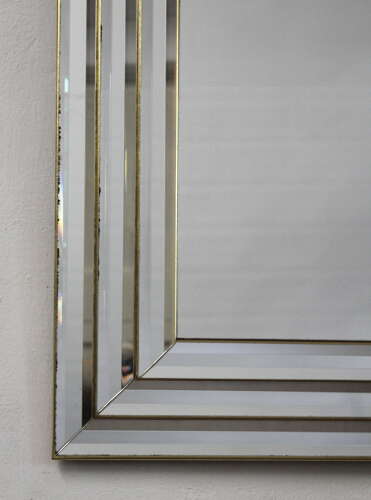 Vintage French Art Deco Hollywood style mirror
