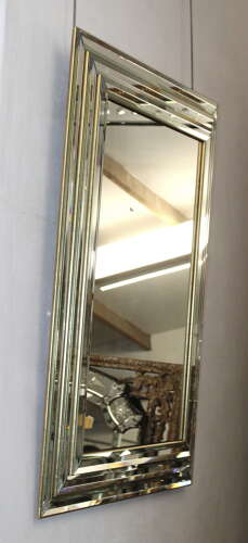 Vintage French Art Deco Hollywood style mirror