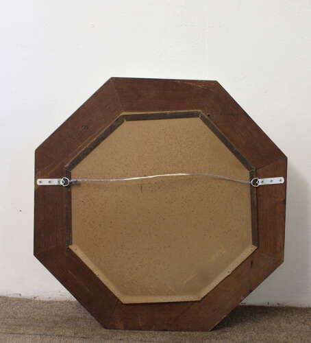Vintage circular octagonal Italian mirror