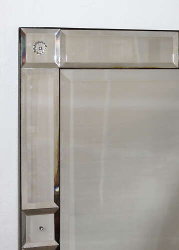 Very handsome 1920s bevelled Venetian mirror