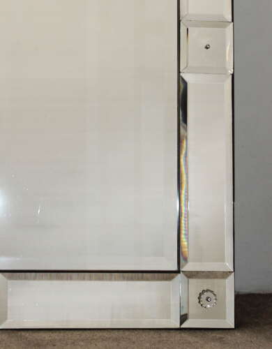 Very handsome 1920s bevelled Venetian mirror
