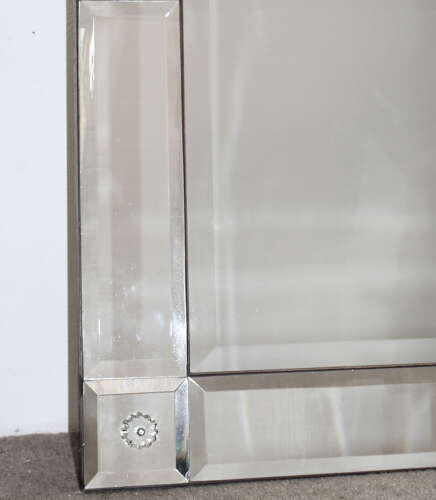 Very handsome 1920s bevelled Venetian mirror
