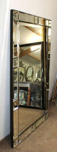 Very handsome 1920s bevelled Venetian mirror