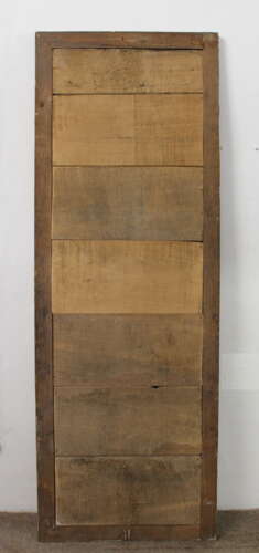 Antique French gilt reeded mirror