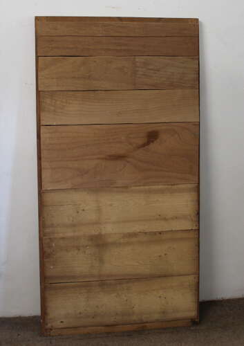 Antique French rippled gilt framed panel mirror