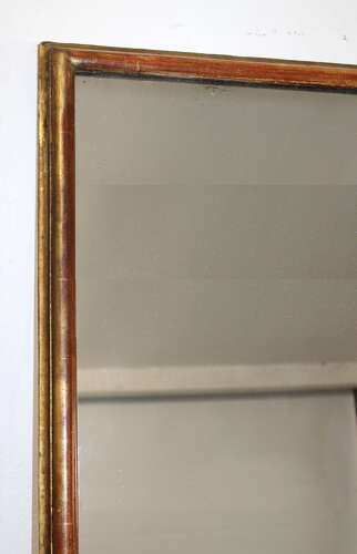 Very large antique gilt French Bistro mirror