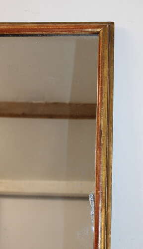Very large antique gilt French Bistro mirror