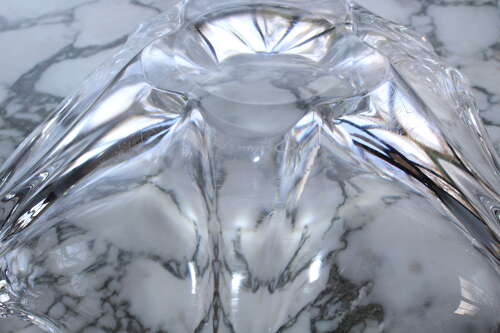 Vintage French Art crystal glass Daum star bowl