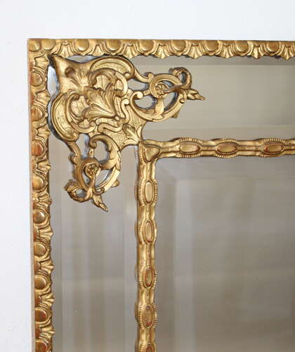 Exceptional 18th century French margin mirror