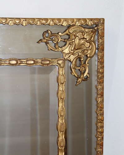 Exceptional 18th century French margin mirror