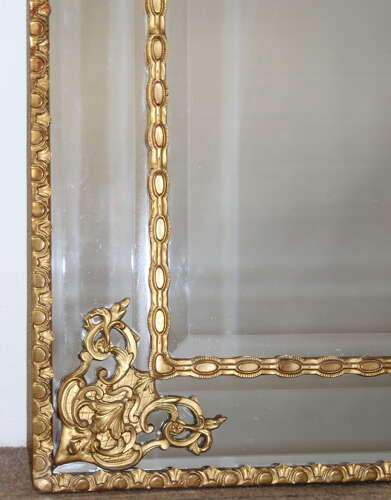Exceptional 18th century French margin mirror