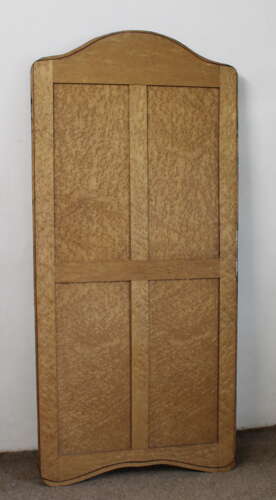 Antique full-length Japanned mirror with curvy frame