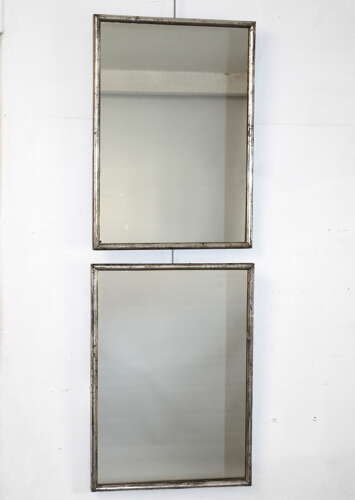 Pair of 1920s silverleafed mirrors