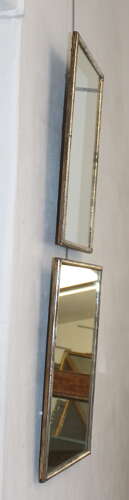 Pair of 1920s silverleafed mirrors