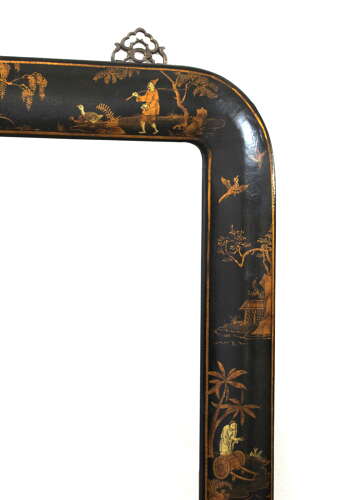Beautifully decorated Japanese Meiji period lacquer mirror