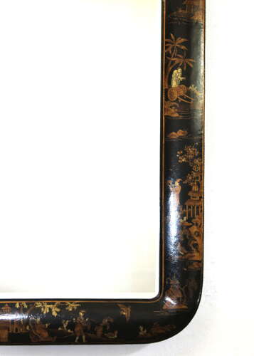 Beautifully decorated Japanese Meiji period lacquer mirror