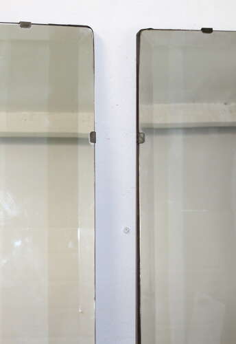 Pair of 1920s frameless Spanish mirrors