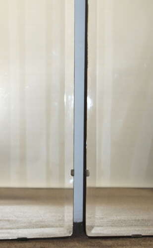 Pair of 1920s frameless Spanish mirrors