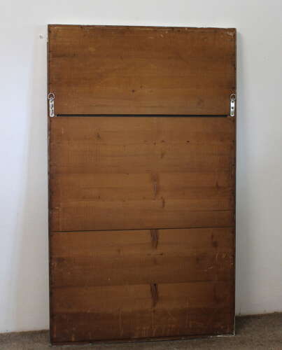 Antique French silverleafed Bistro mirror