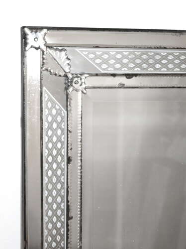 Antique Venetian mirror with layered frame