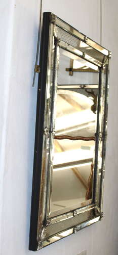 Antique Venetian mirror with layered frame