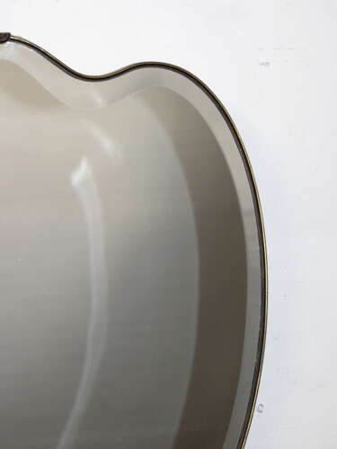Mid-Century Modern shield-shaped Italian mirror
